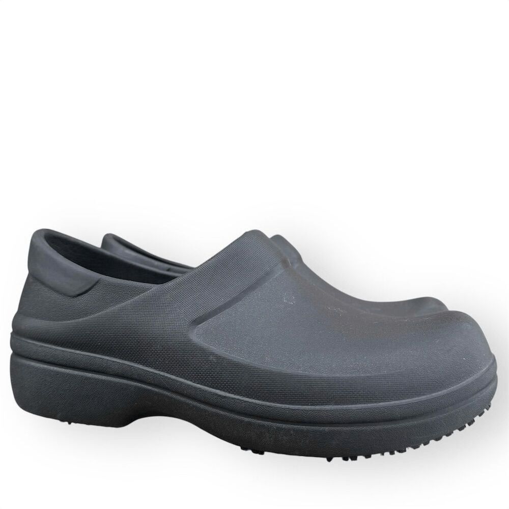 Crocs Women's Neria Pro II Black Work Clogs Slip-Resistant Comfort size 7 - Picture 7 of 11